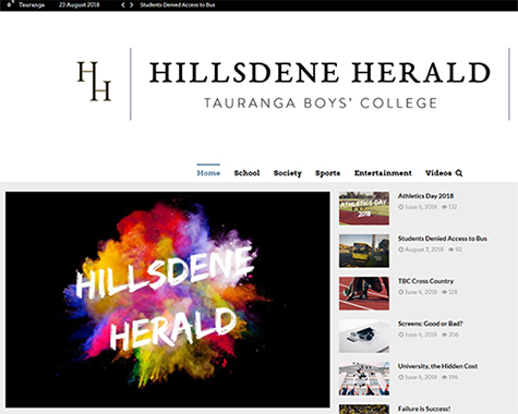 Hillsdene Herald Landing Page